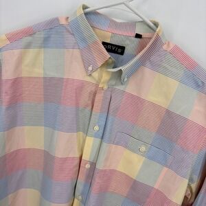 Orvis Button Down Shirt Mens XXL Multicolor Excellent Wrinkle Free Tattersall‎